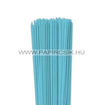   3mm modrá aqua papierové prúžky na quilling (120 ks, 49 cm)