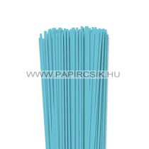   4mm modrá aqua papierové prúžky na quilling (110 ks, 49 cm)