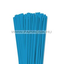   6mm modrá aqua papierové prúžky na quilling (90 ks, 49 cm)