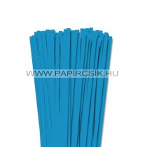   7mm modrá aqua papierové prúžky na quilling (80 ks, 49 cm)