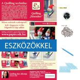 Snehuliak - Quilling vzor (260 prúžkov a popis, pomôcky)