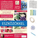 Motýľ - Quilling vzor (210 prúžkov a  popis, pomôcky)