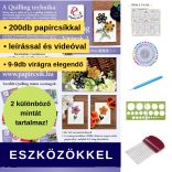 Kvety 2. - Quilling vzor (200 prúžkov a popis, pomôcky)